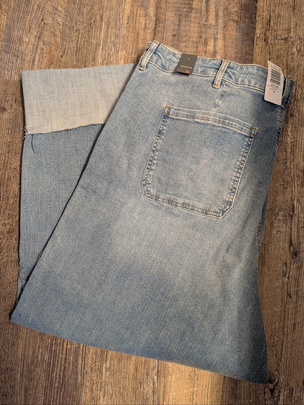 Torrid High-rise Wide-leg vintage Stretch Crop Jeans 26